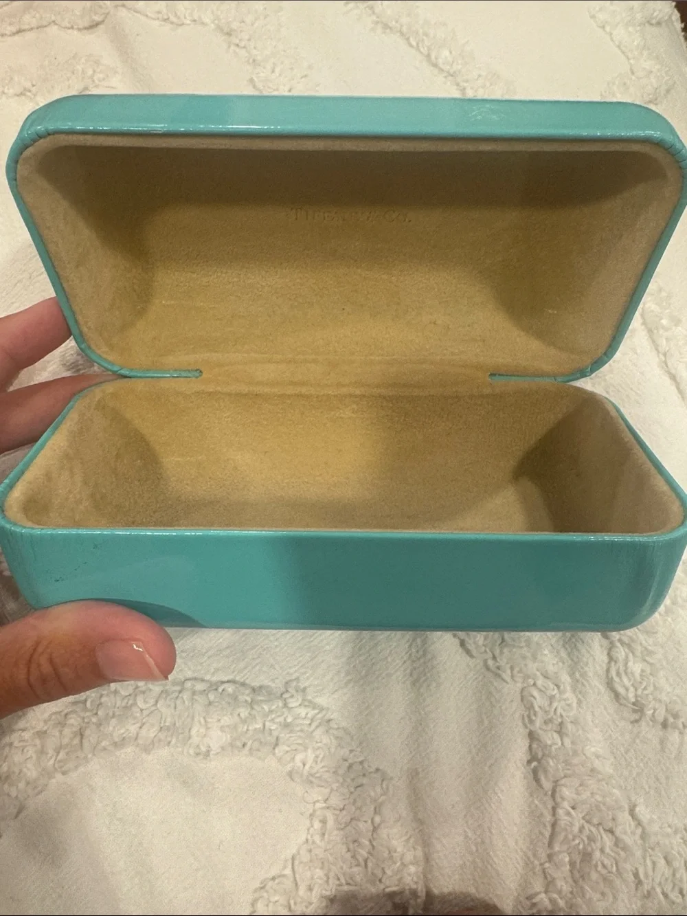 Tiffany & Co. Glossy Turquoise Eyeglass Case